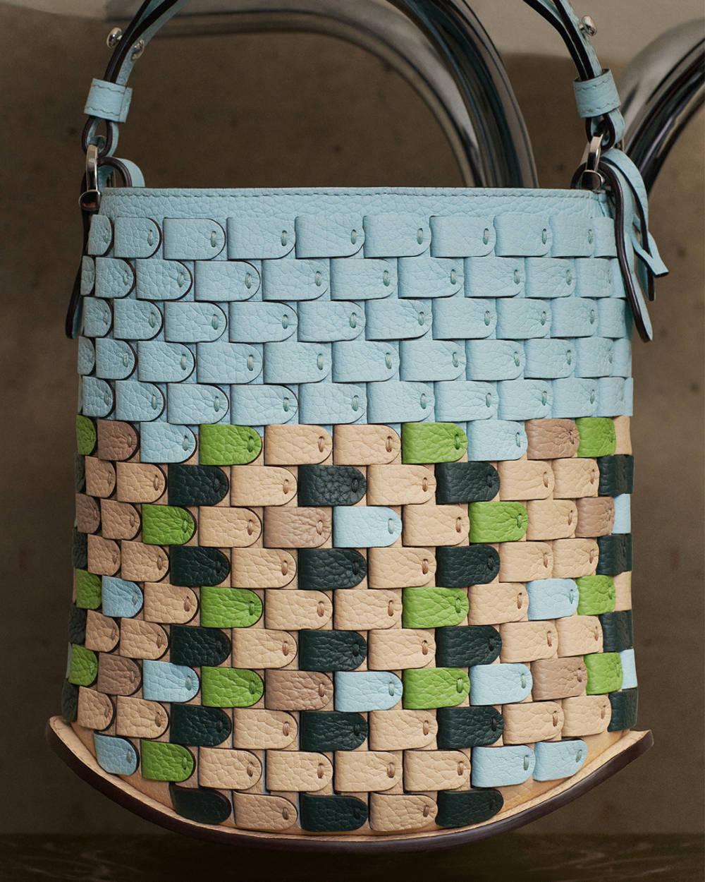 Pin Mini Bucket Strap Arsenal-Mosaic 青瓷藍。