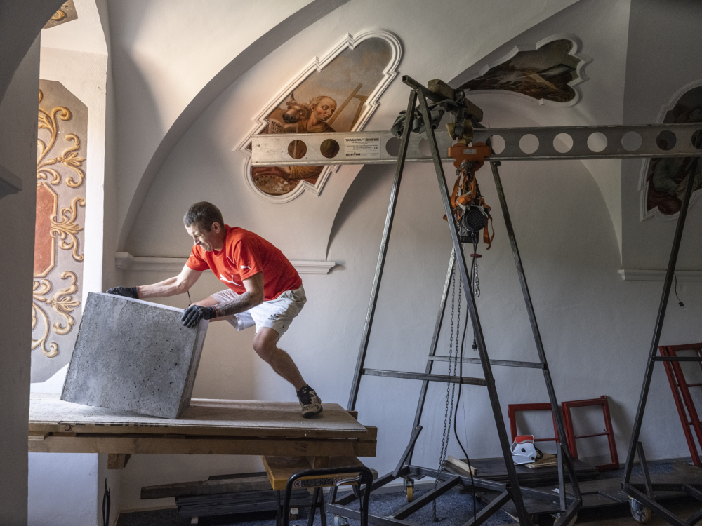 施工過程中的記錄畫面。