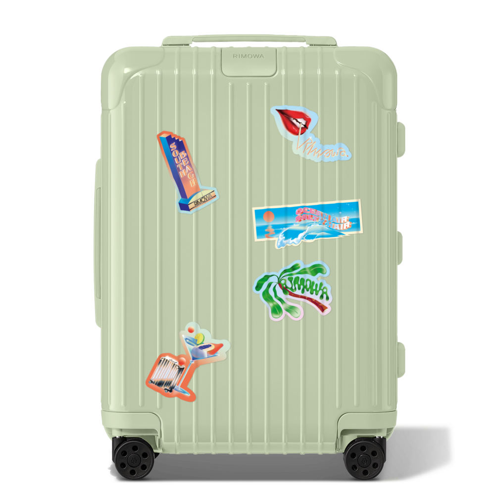 可以點綴在行李箱上。