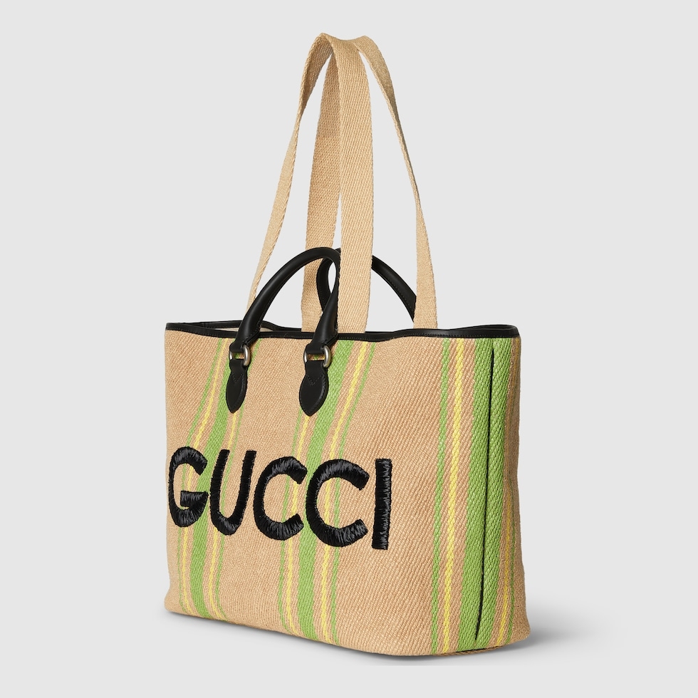 LARGE TOTE BAG WITH GUCCI EMBROIDERY