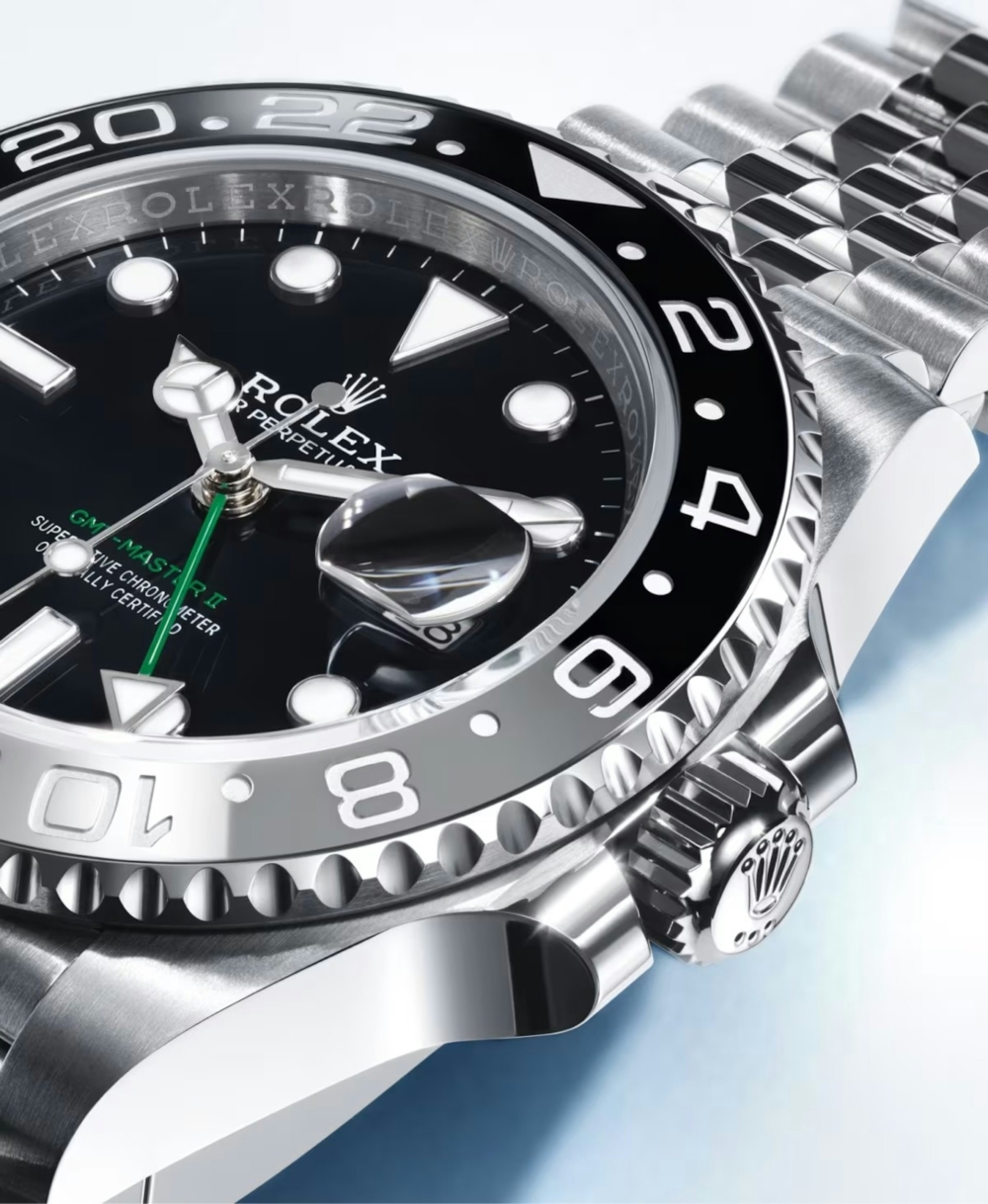 刻有24小時刻度灰黑雙色Cerachrom陶質字圈