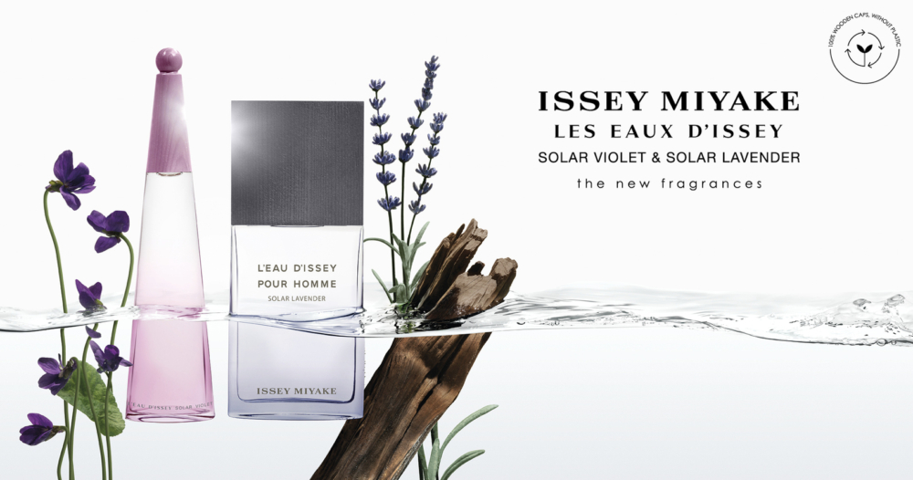 調香師Marie Salamagne指：「這兩款全新淡香氛是講述了一場充滿激情的光與比照的故事——在充滿活力的春日陽光下，水與晶瑩紫羅蘭和芳香薰衣草的細膩和力量相和諧。」