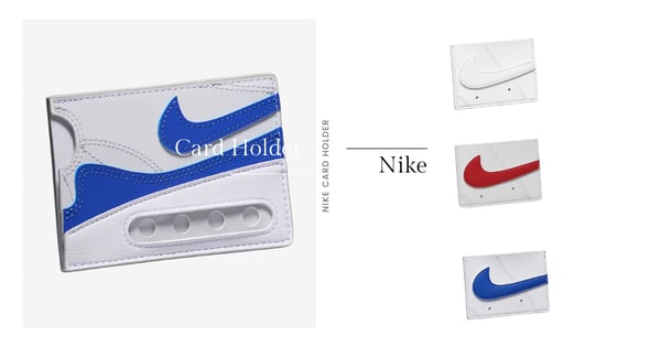 又在包包配件區挖寶，Nike推出全新兩款造型卡夾，波鞋化身運動風卡片夾
