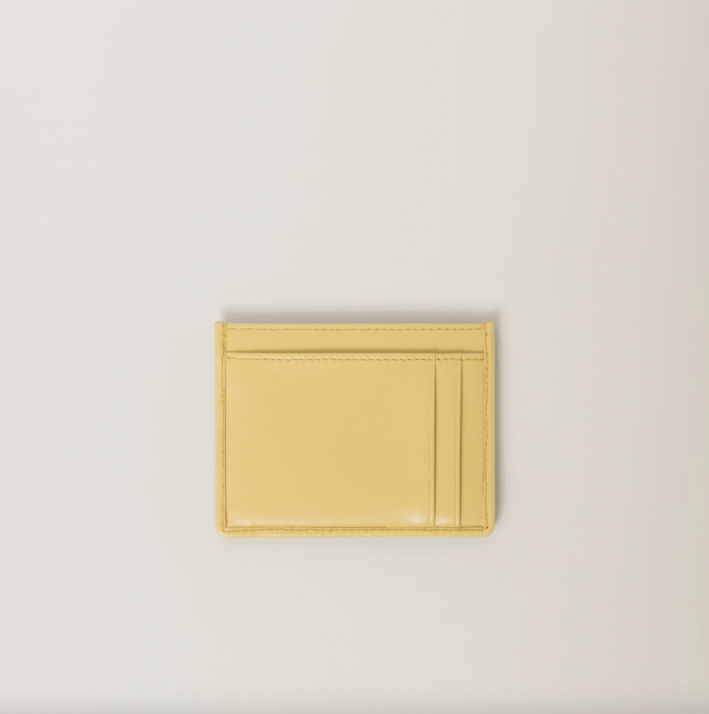 Matelassé Nappa Leather Card Holder。