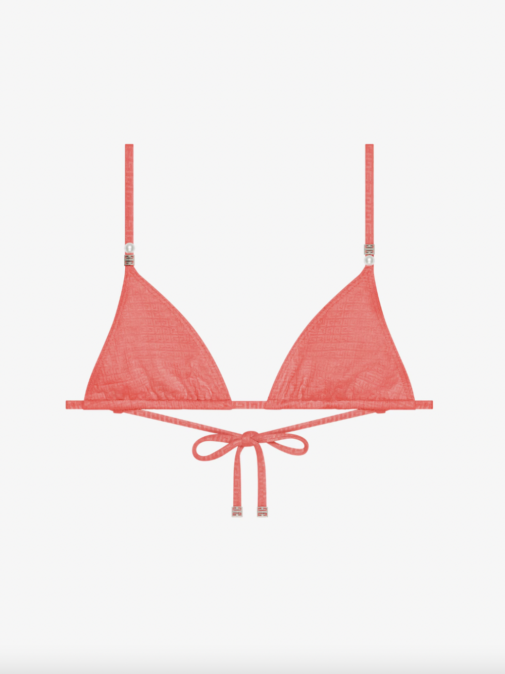 4G Bikini Top with Pearls。