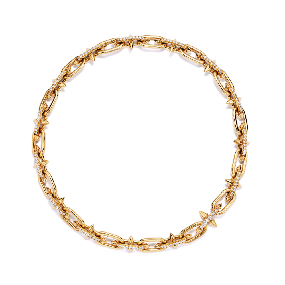 Tiffany & Co. Tiffany Titan by Pharrell Williams系列_18K黃金鑽石項鍊(中型款)