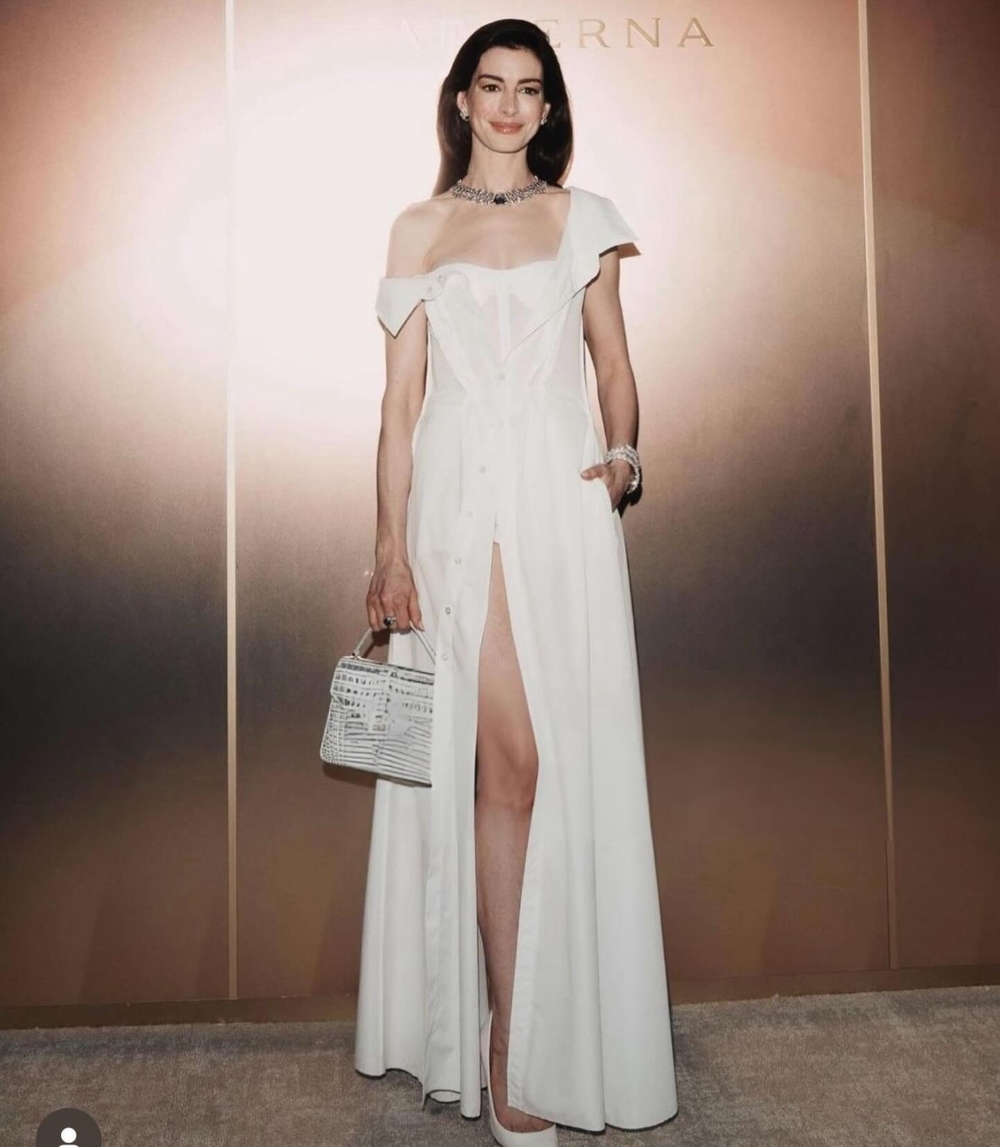 Anne Hathaway出席BVLGARI Aeterna高級珠寶發表活動