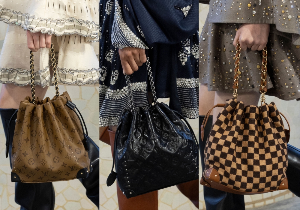 Louis Vuitton 大秀登場的包款。