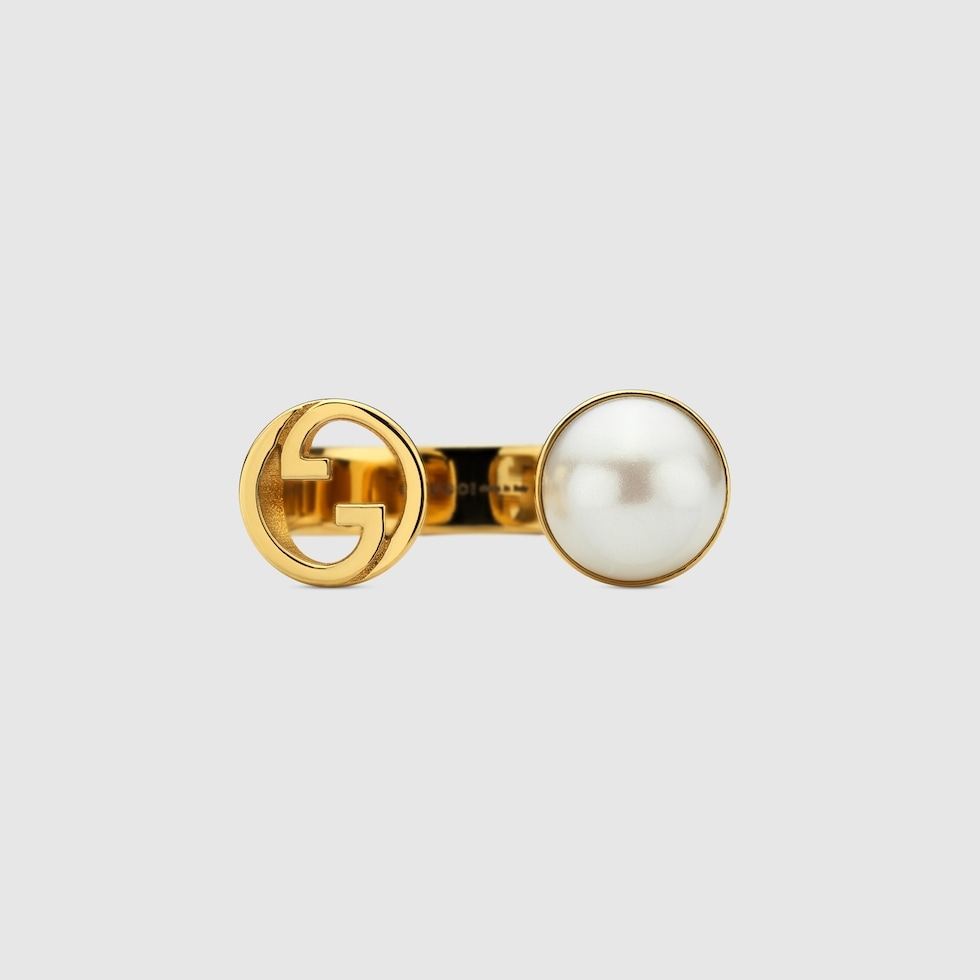 GUCCI BLONDIE RESIN PEARL RING