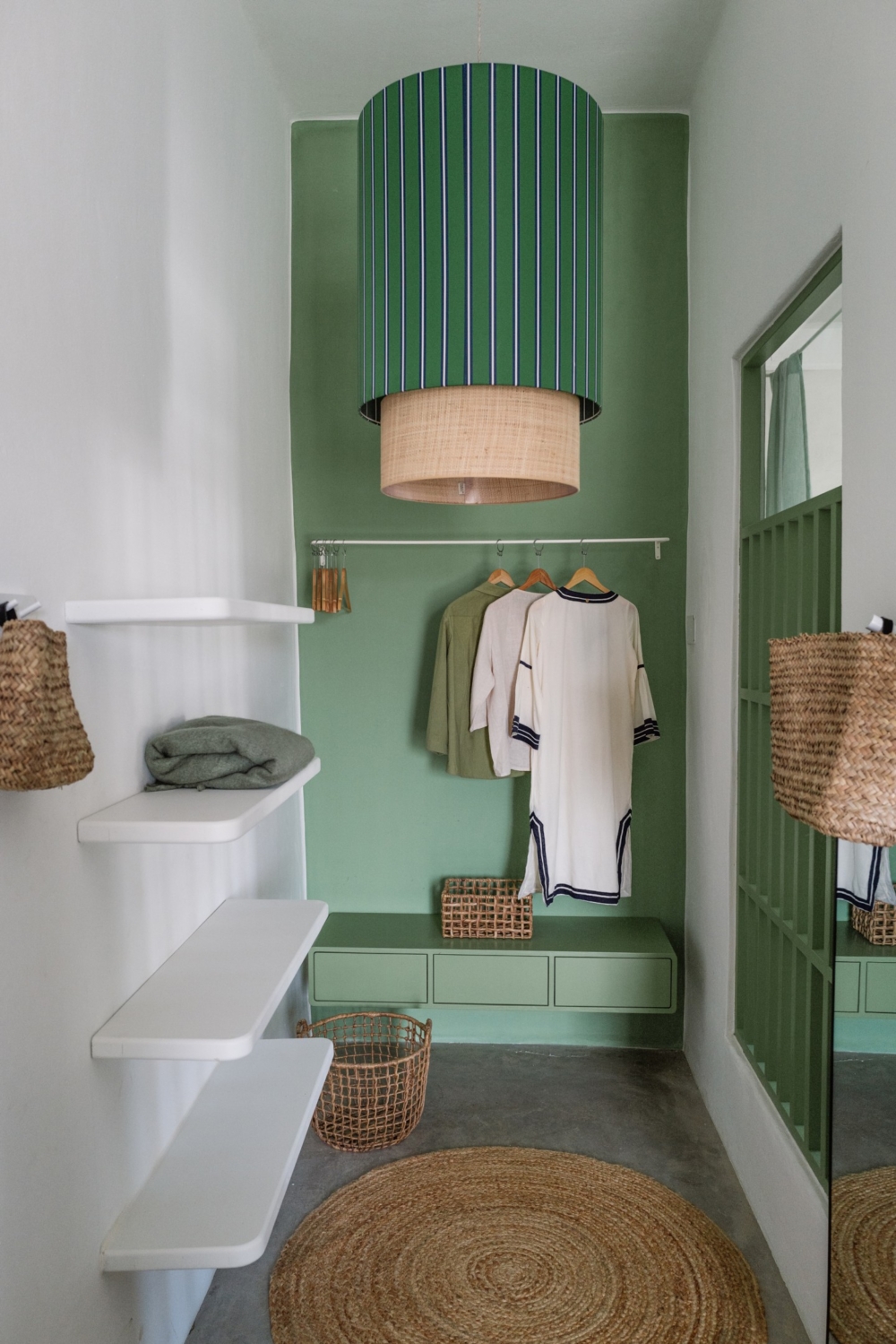 房間內的設計空間。