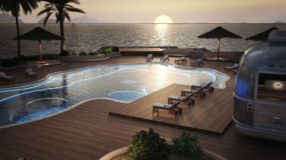 360度欣賞墾丁海景的空中泳池。