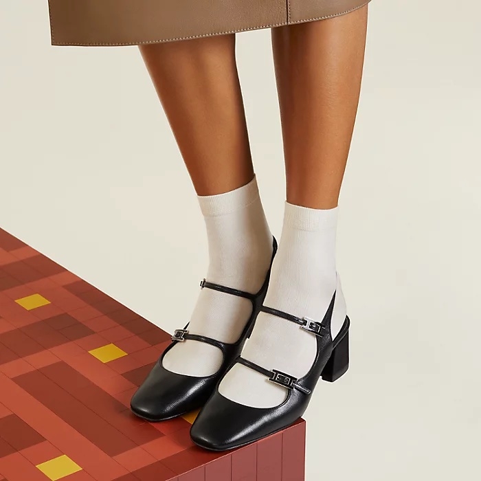 Hermès Jackie 50瑪莉珍鞋
