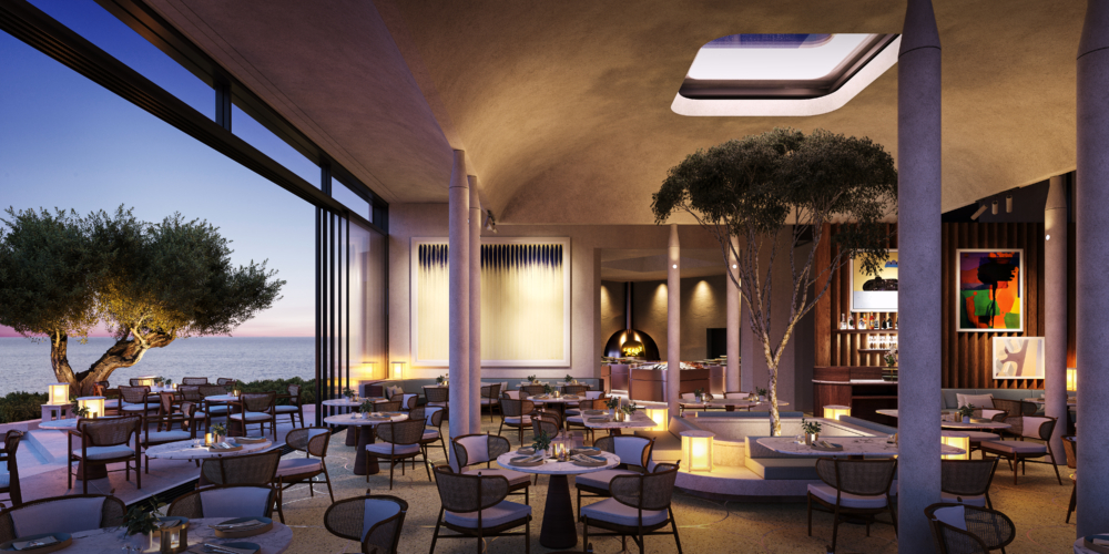 度假村內的餐廳。