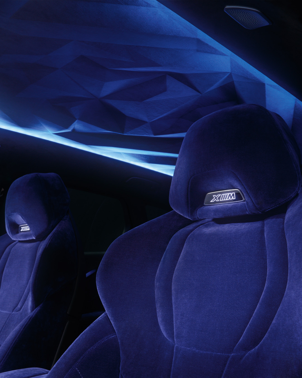 後排座椅M Lounge覆蓋著天鵝絨，並延伸到車門上