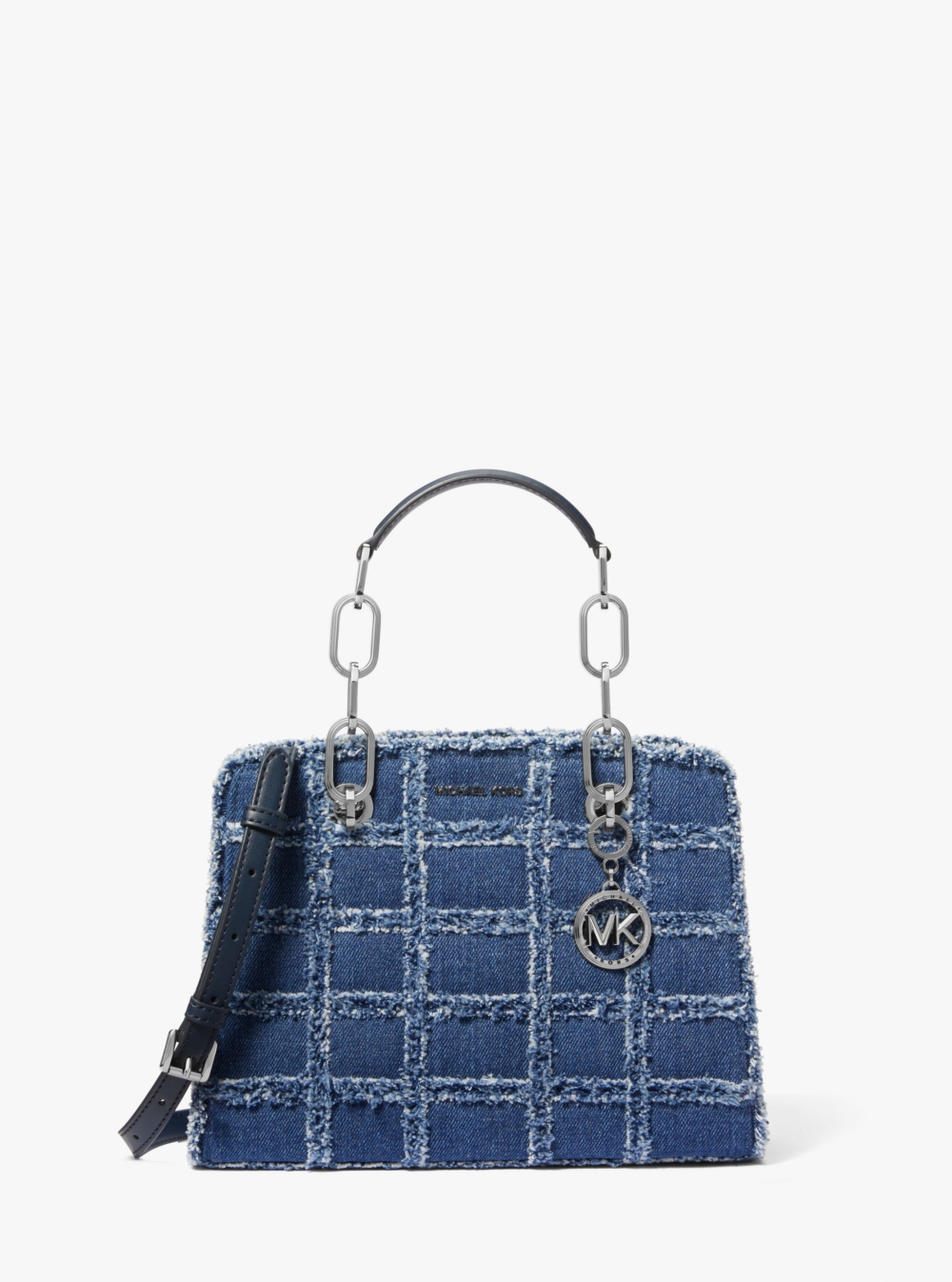 Michael Kors Cynthia藍色丹寧肩背提包NT$18,400