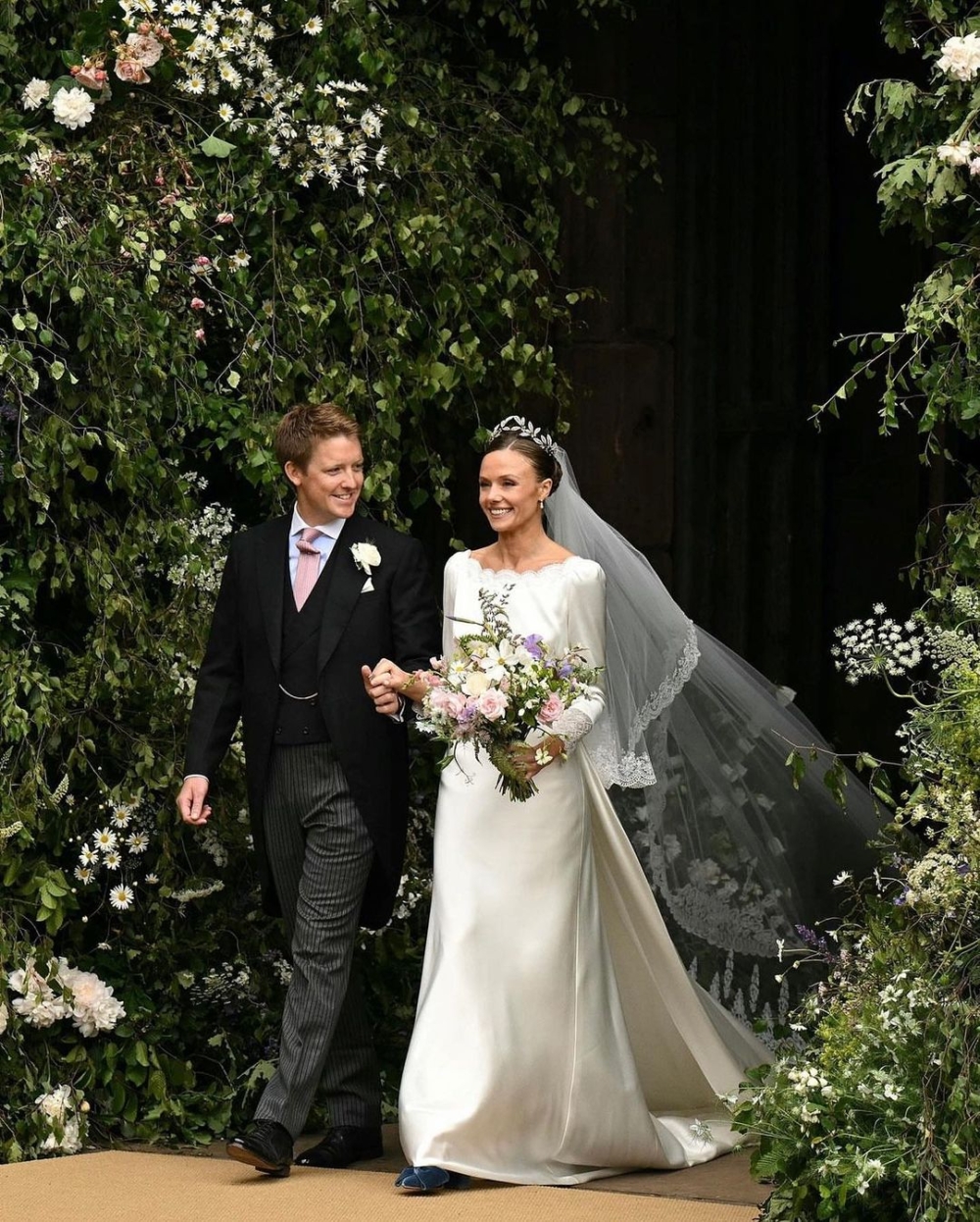 Hugh Grosvenor與妻子Olivia Henson舉辦婚禮