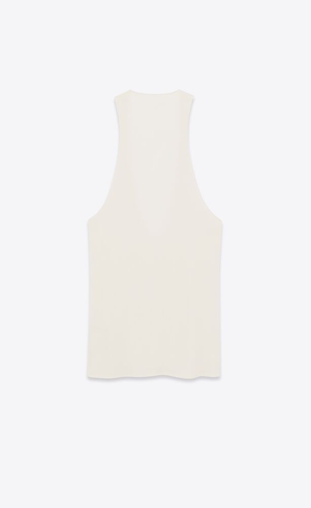 CASSANDRE TANK TOP IN SILK JERSEY
