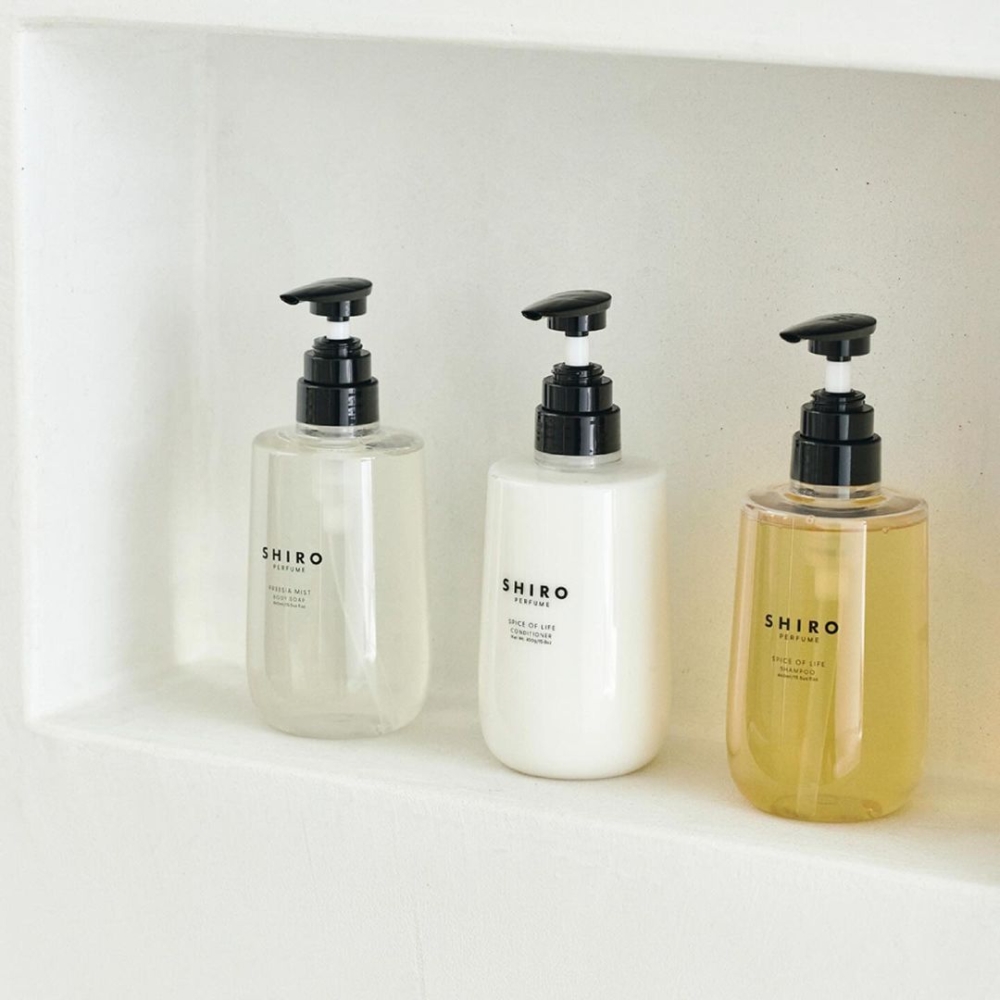 屋內的洗護產品都是SHIRO出品