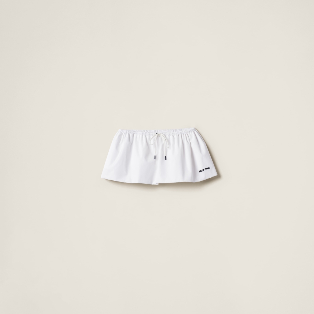 Miu Miu Poplin miniskirt