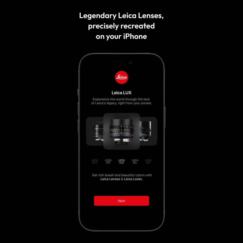 在「光圈模式」下,使用者能在不同的鏡頭之中切換