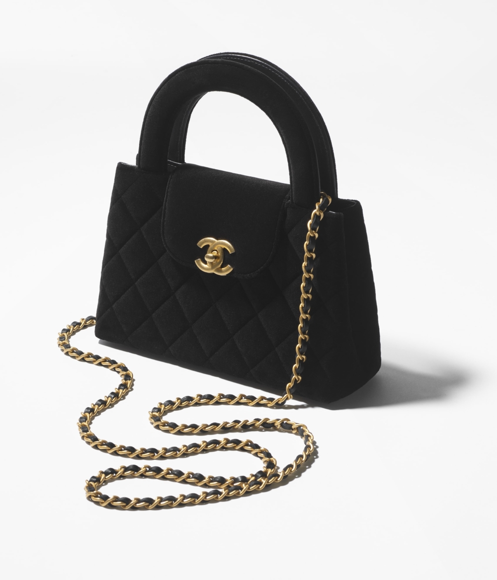 CHANEL絲絨迷你購物袋
