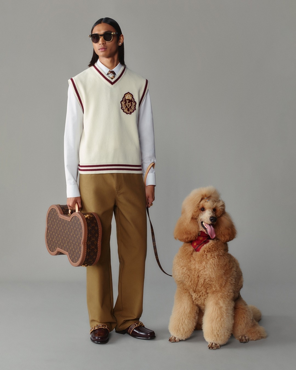 Louis Vuitton「Dog Lvers」系列、狗骨頭手提箱