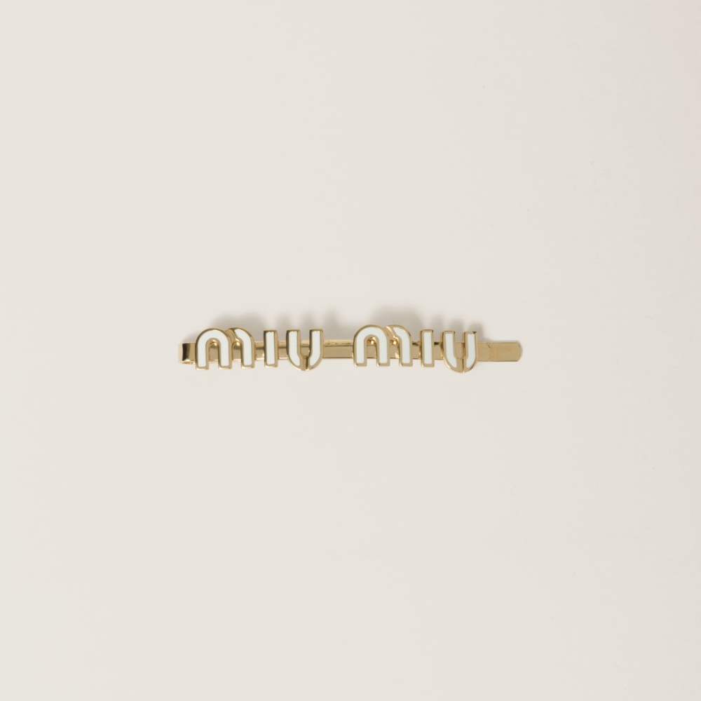 Miu Miu搪瓷金屬髮夾