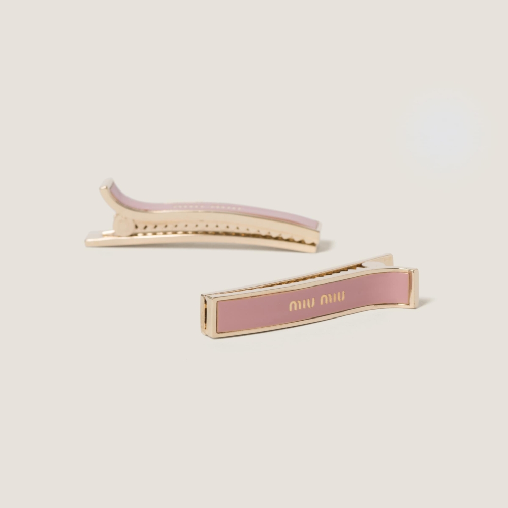 Miu Miu搪瓷金屬髮夾