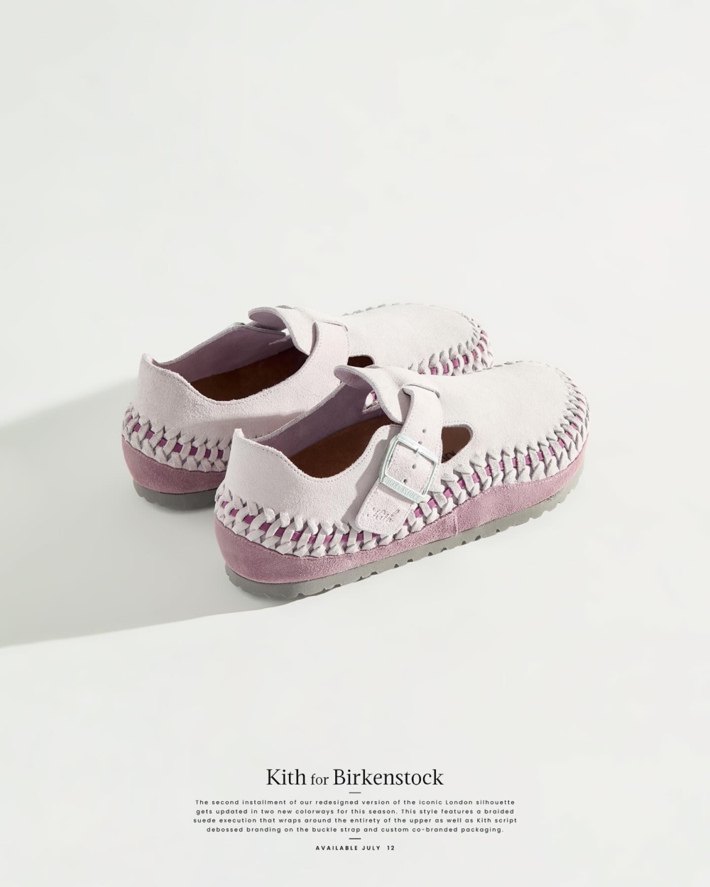 KITH × Birkenstock Lilac Ash新色