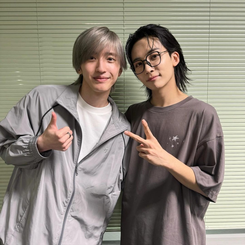 道枝駿佑和淨漢一起拍攝雜誌「Men's Non-no」