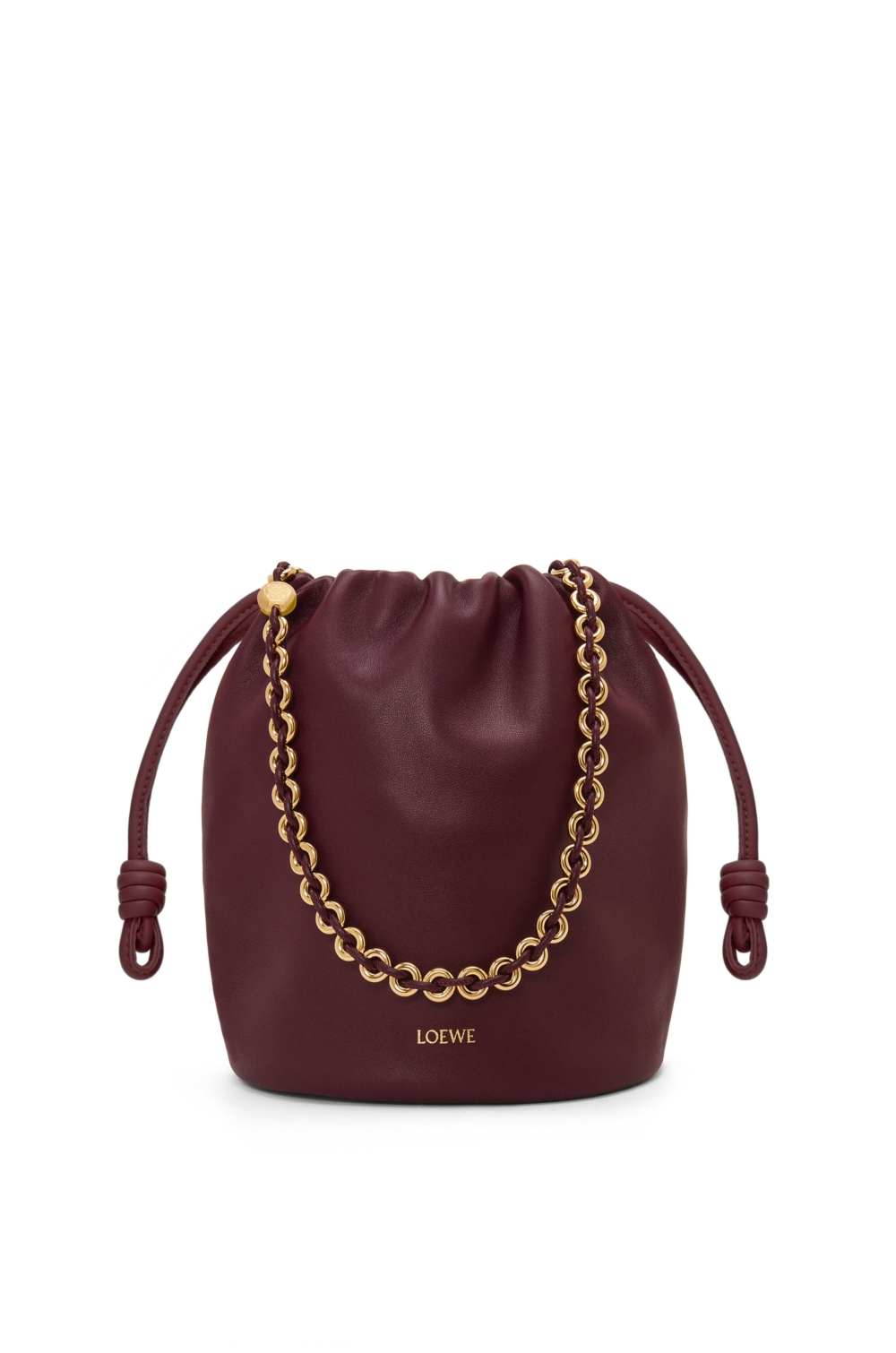 Flamenco Purse Bucket深酒紅色。