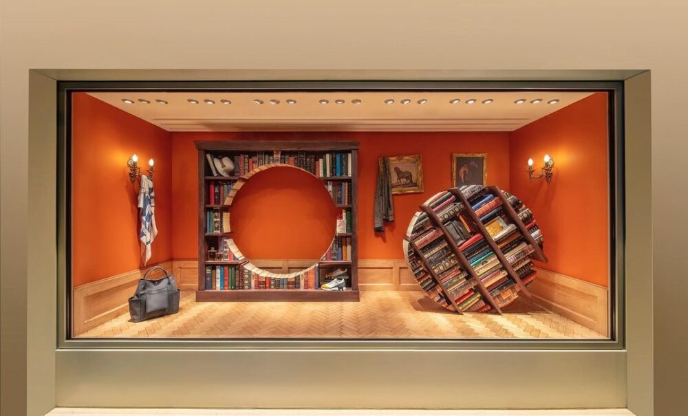 雕塑家Alex Chinneck設計的Hermès愛馬仕動態櫥窗