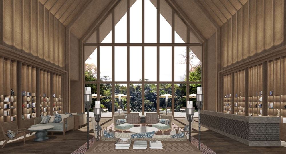 Anantara Ubud Bali Resort週遭充滿原生態叢林