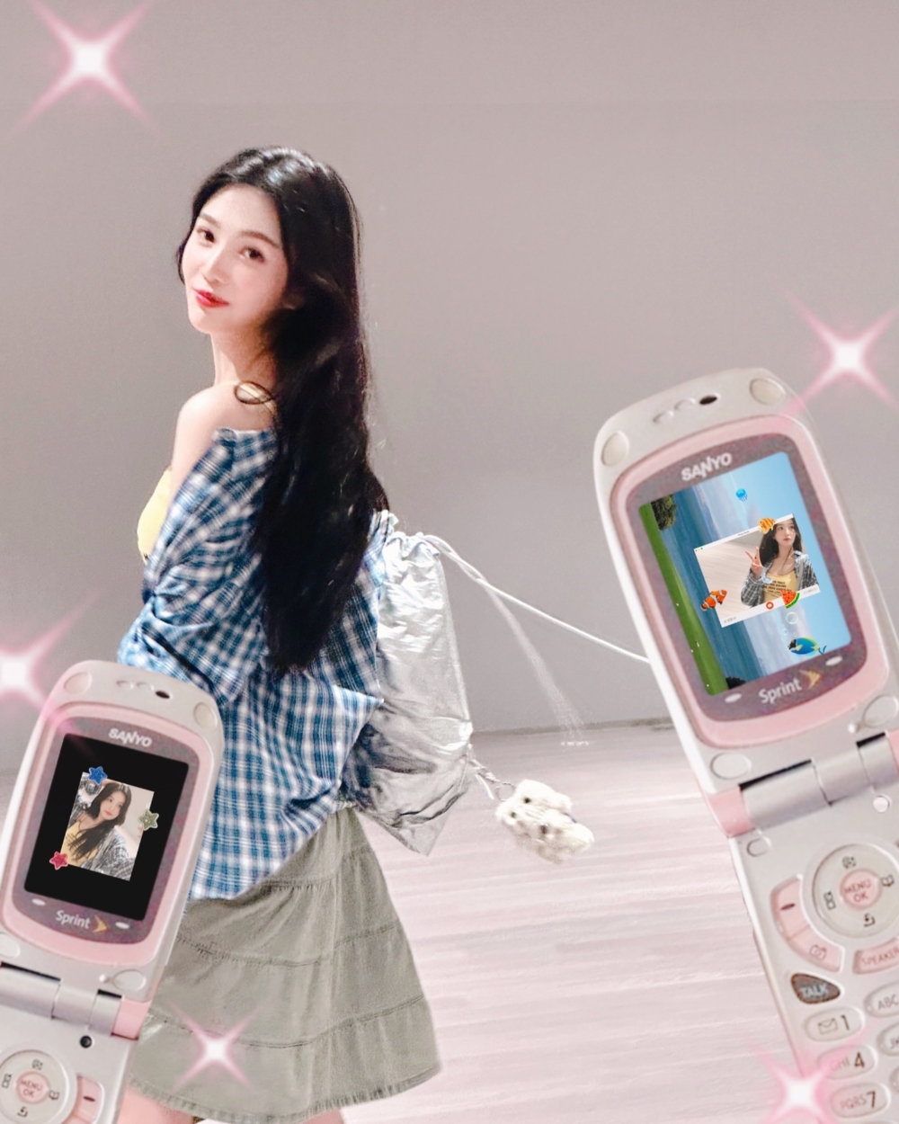 Y2K拍照潮流韓星也跟上