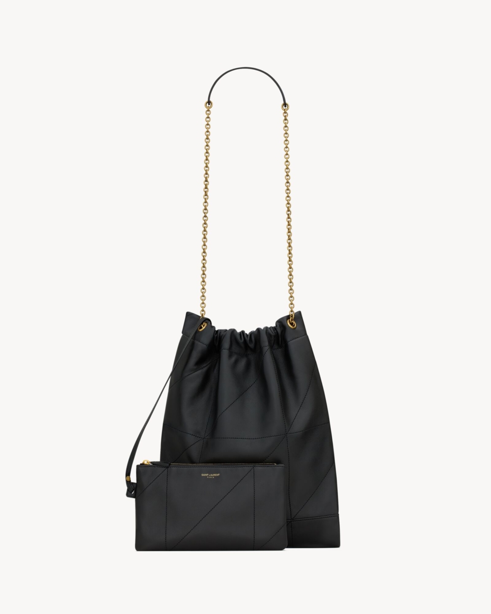 包款附有一個可拆式拉鍊小袋。