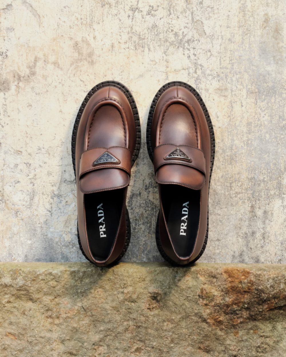 Chocolate 咖啡色仿舊皮革鞋