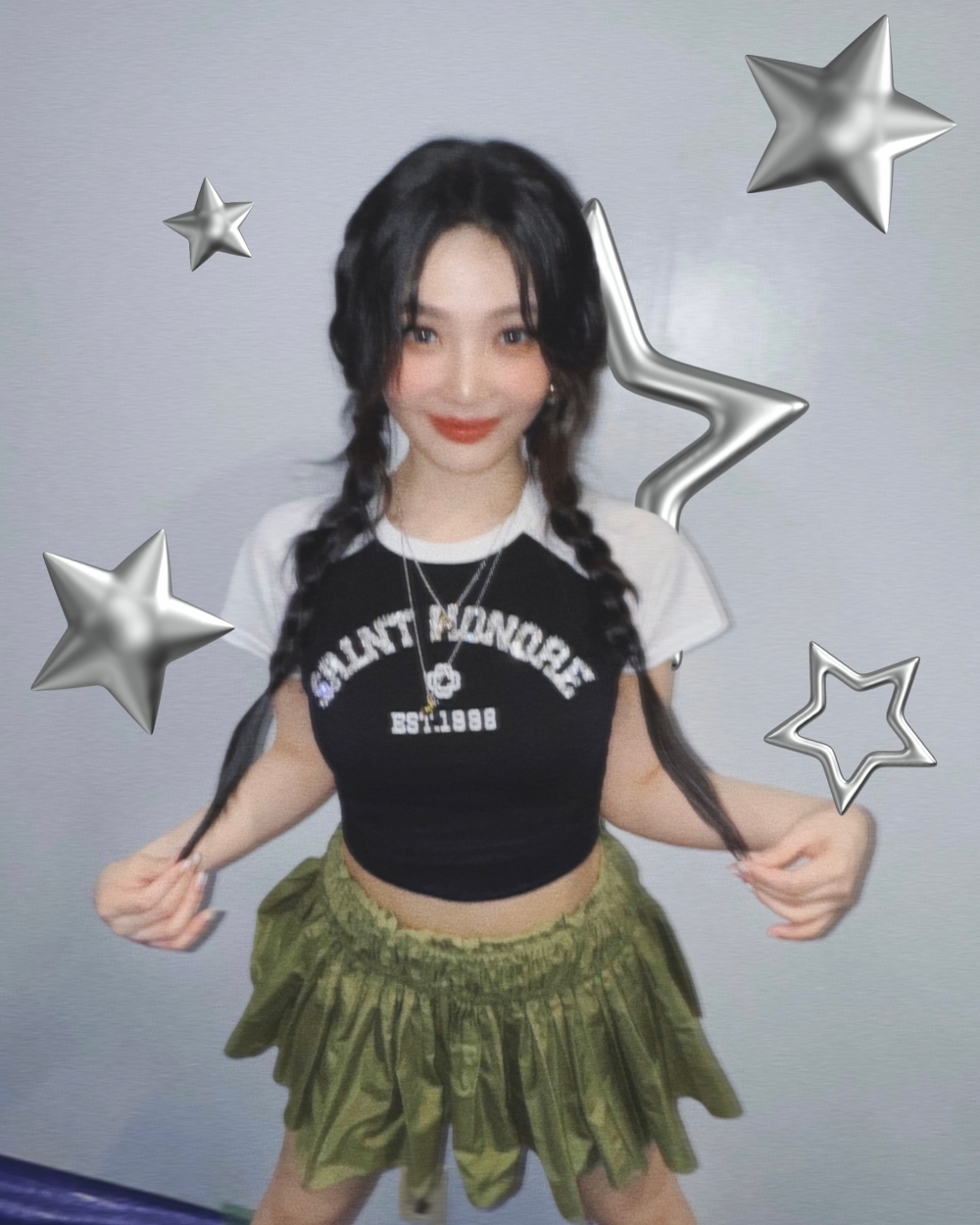 Y2K拍照潮流韓星也跟上