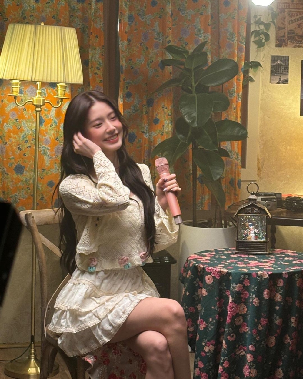 碎花蛋糕裙展現甜美風格