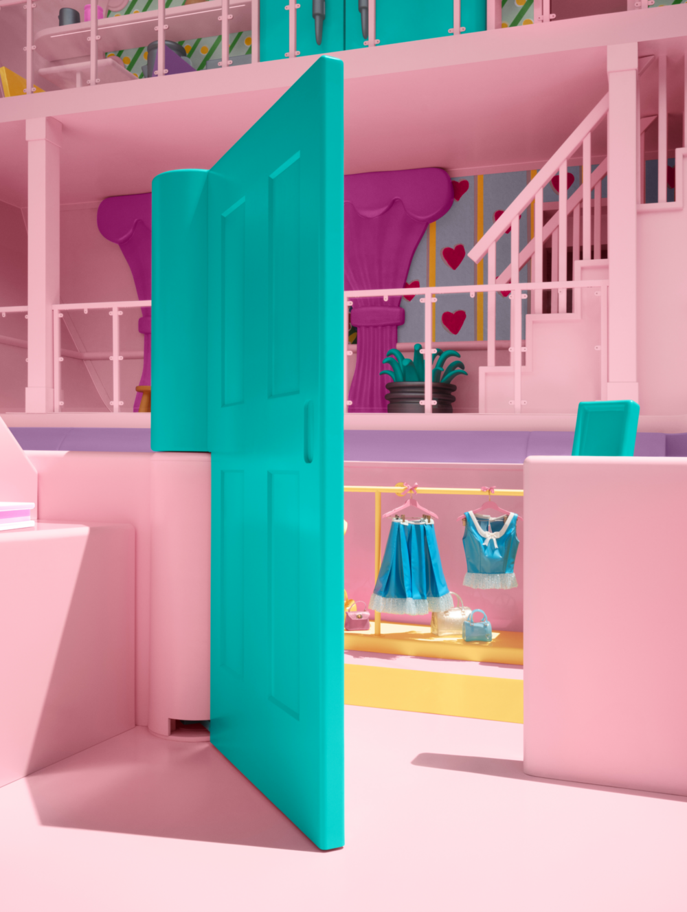 有廚房、臥室還有冰箱，舒適寬敞的房間裡擺放的都是Polly愛用的小配件