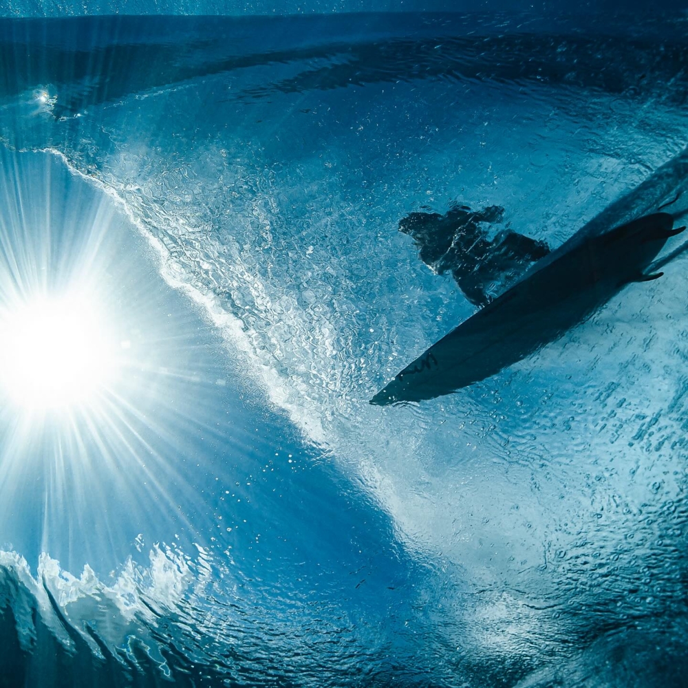 搬到了法屬玻里尼西亞的大溪地開始海洋攝影