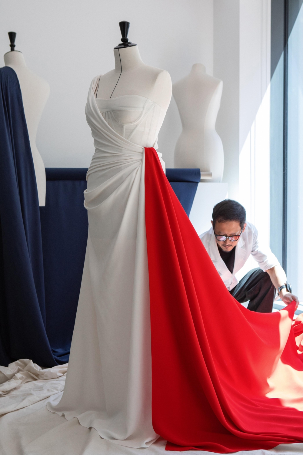 帶有法國國旗的錯視畫巧思