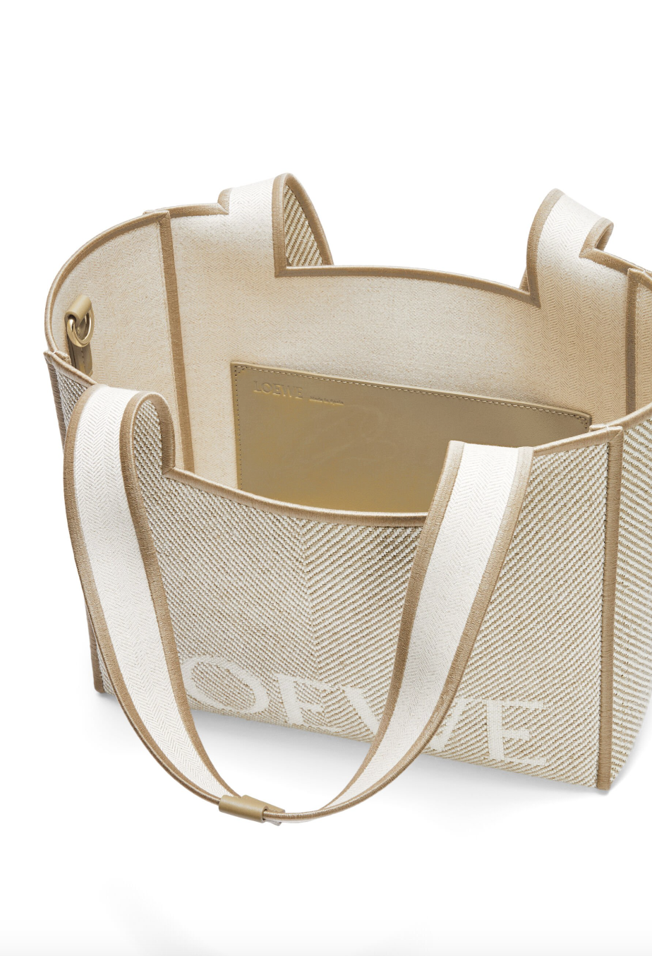 Medium LOEWE Font tote in jacquard canvas