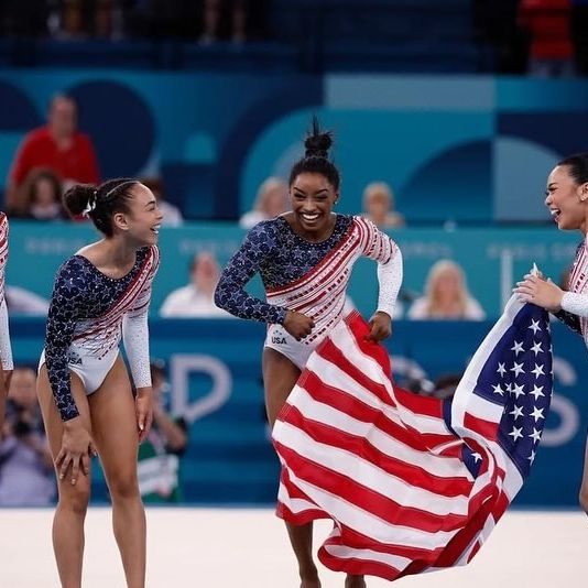 女子體操團體賽中第4次摘金