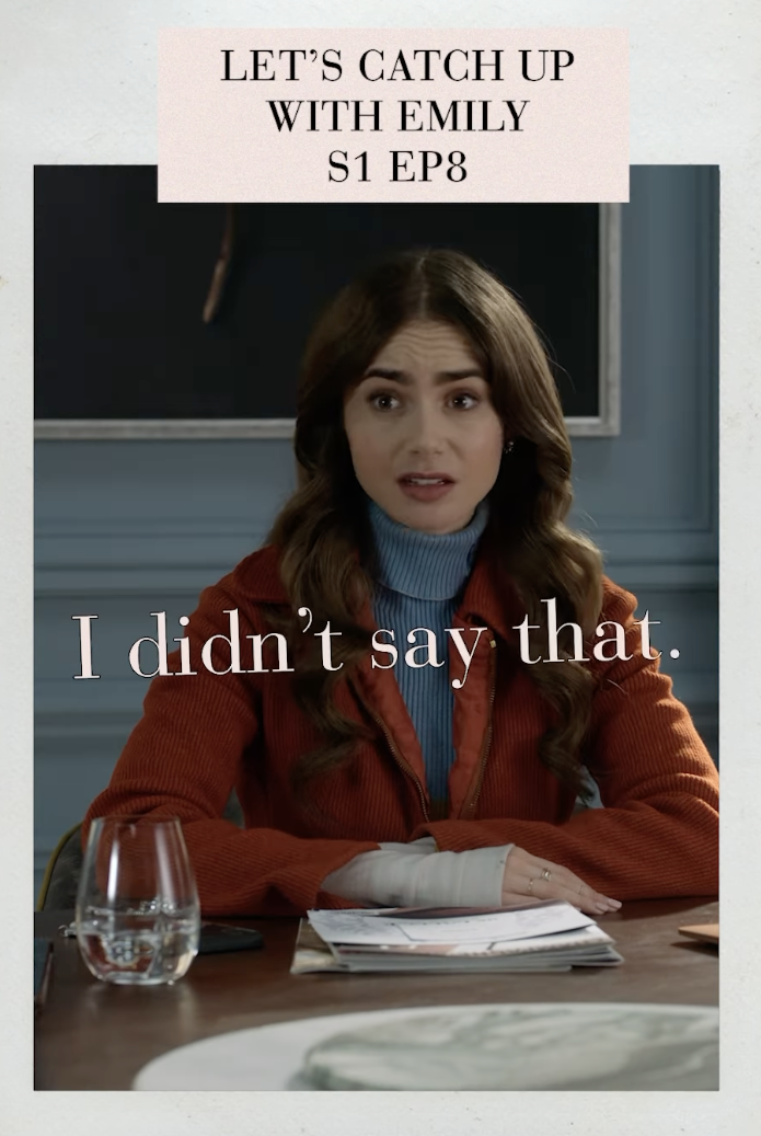 其實Lily Collins的表情紋一向明顯，在Season 1時經已清晰可見她的抬頭紋。