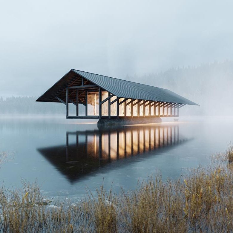 紐約全玻璃「水晶湖亭」