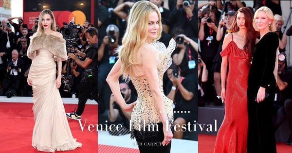 2024 威尼斯影展紅毯亮點一次看：Angelina Jolie配戴古董胸針來歷不凡，鄭好娟合體Cate Blanchett