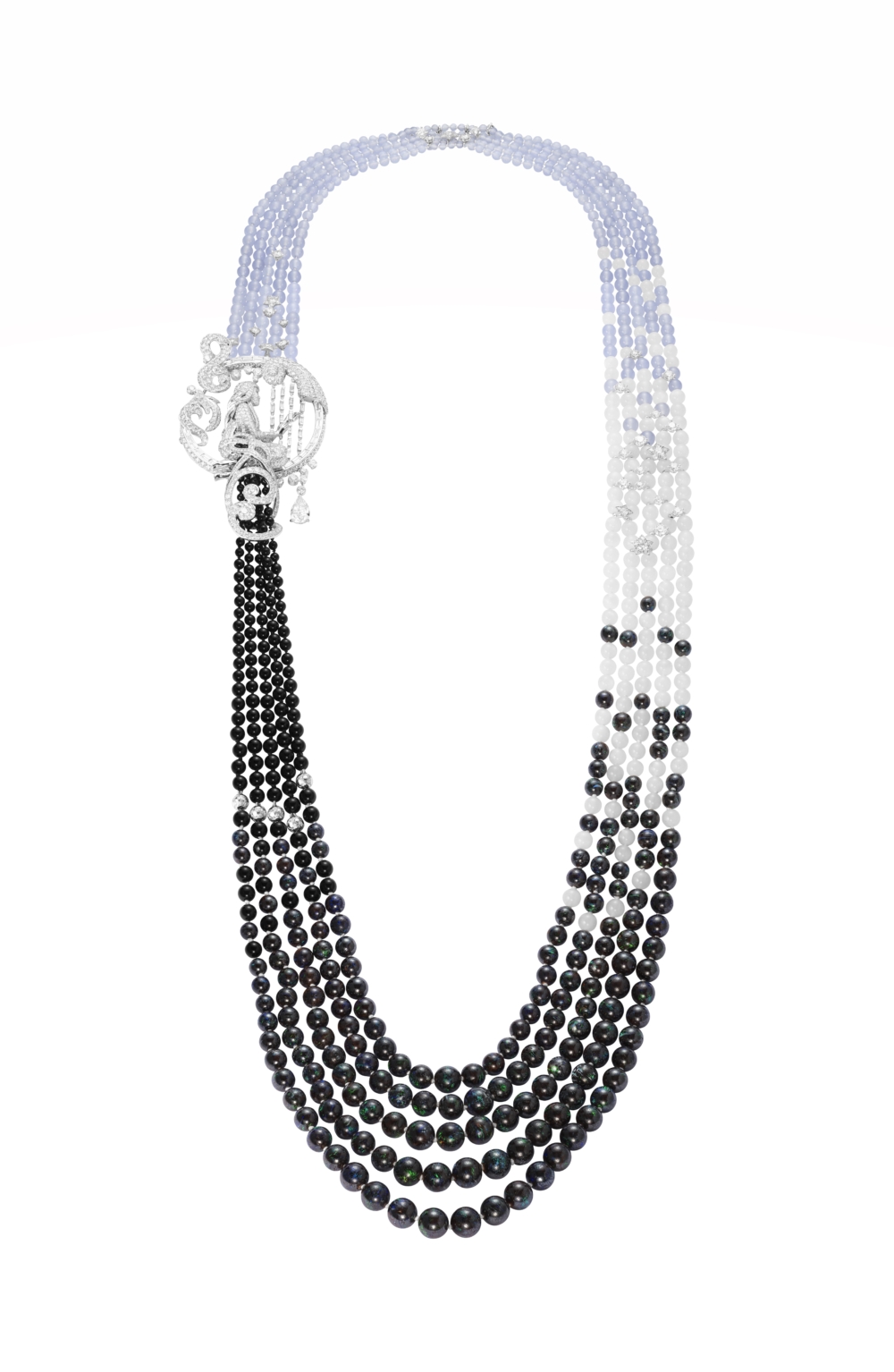 LUNA長項鍊_2010 年_可拆卸式胸針_Les Voyages Extraordinaires 高級珠寶系列_Van Cleef & Arpels Collection