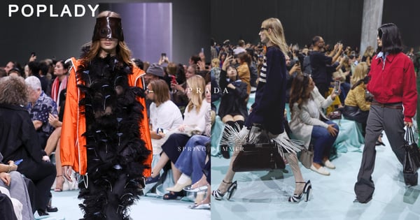 Prada 2025春夏系列女裝秀亮點:實驗圓形鏤空帽、昆蟲太陽眼鏡詮釋「超級英雄」探索未來服裝