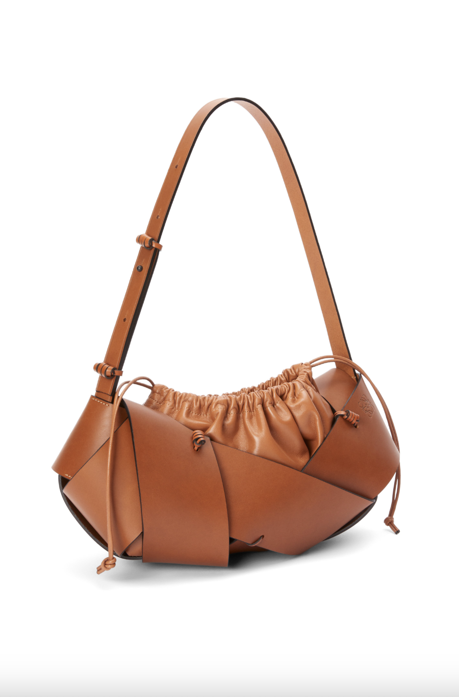 LOEWE × 松本破風藝術家合作系列手袋1:LOEWE Interlaced hobo bag in calfskin