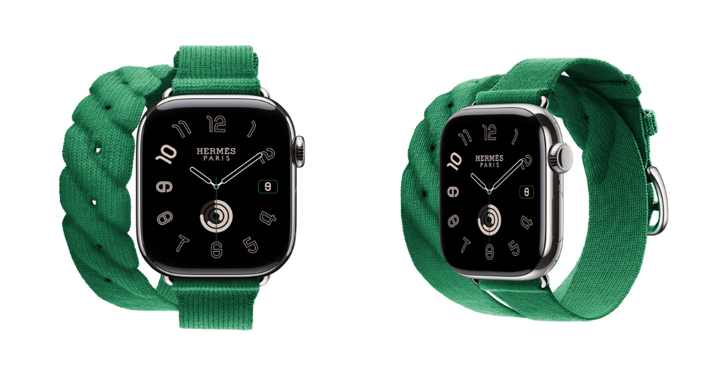 Apple Watch Hermès - 42 毫米 Rouge Grenat Torsade 雙圈